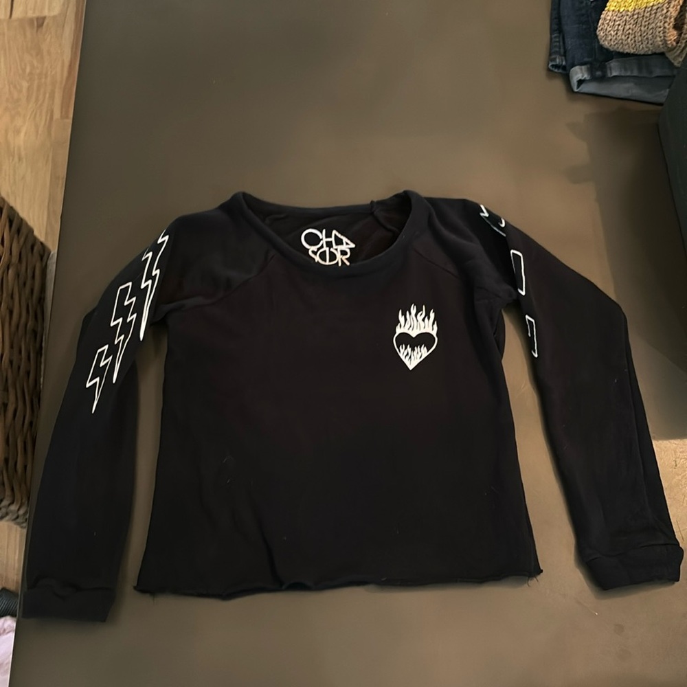 Black Chaser Lightning bolt sweatshirt size 10-12
